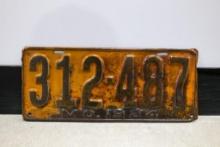 MO. 1924 License Plate