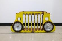 Yellow Jeep Wrangler Grille