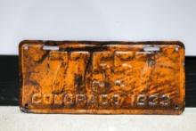 Vintage Colorado 1933 License Plate