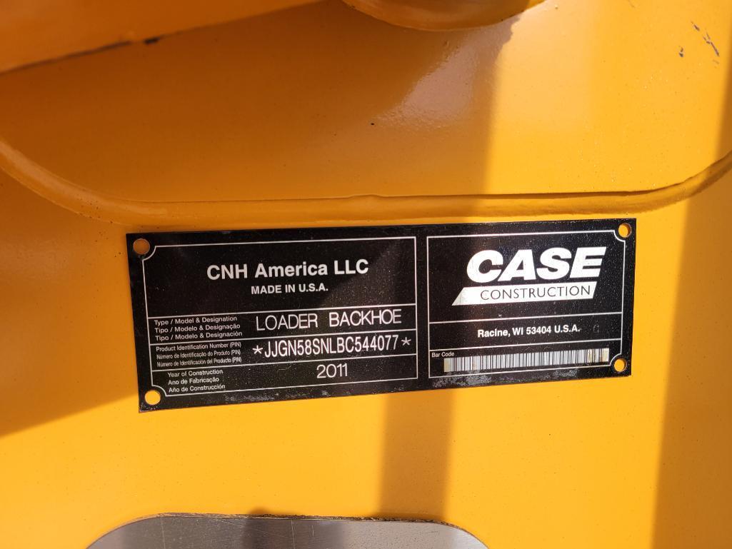 2011 Case 580 Super N Backhoe
