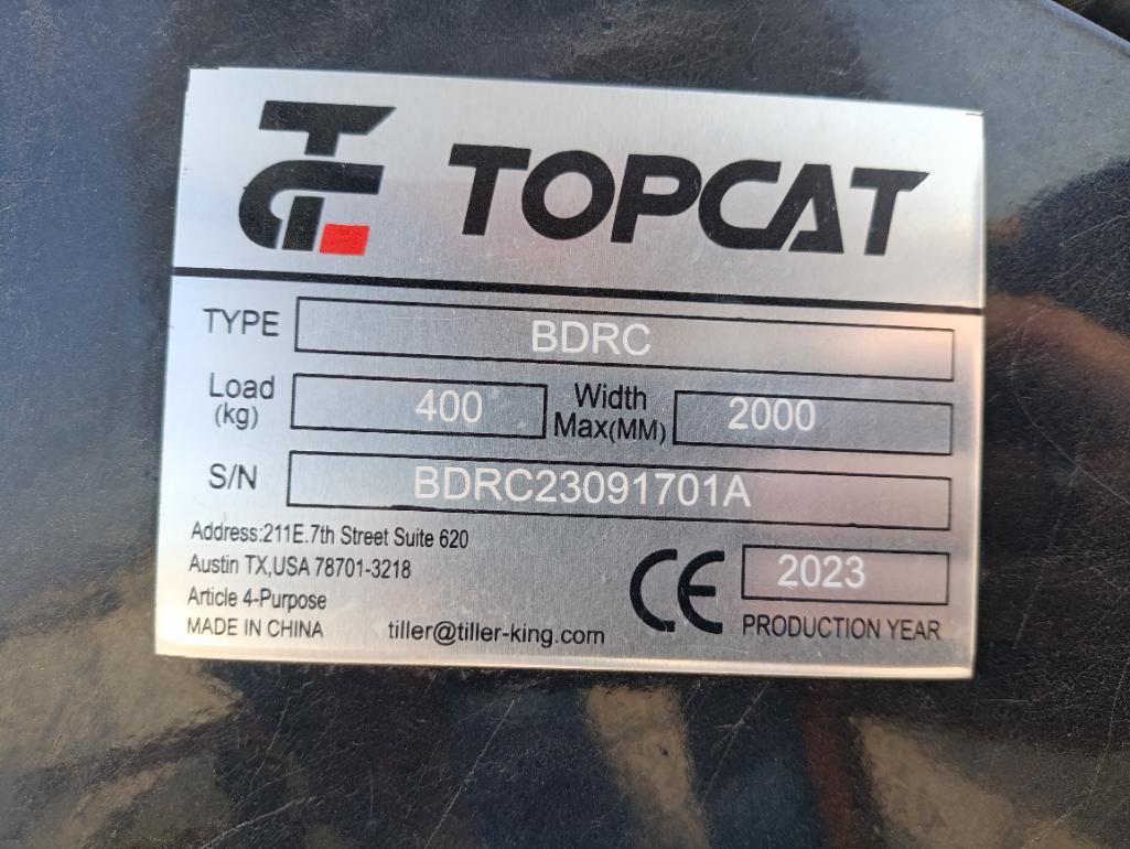 Unused Topcat BDRC-48 Adjustable Swing Mower ( Skid Steer Attachment )
