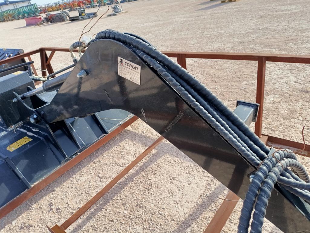 Unused Topcat BDRC-48 Adjustable Swing Mower ( Skid Steer Attachment )