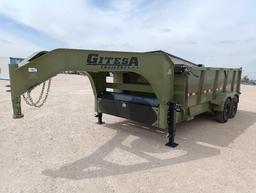 Unused 2025 Gitesa 16Ft Gooseneck Dump Trailer