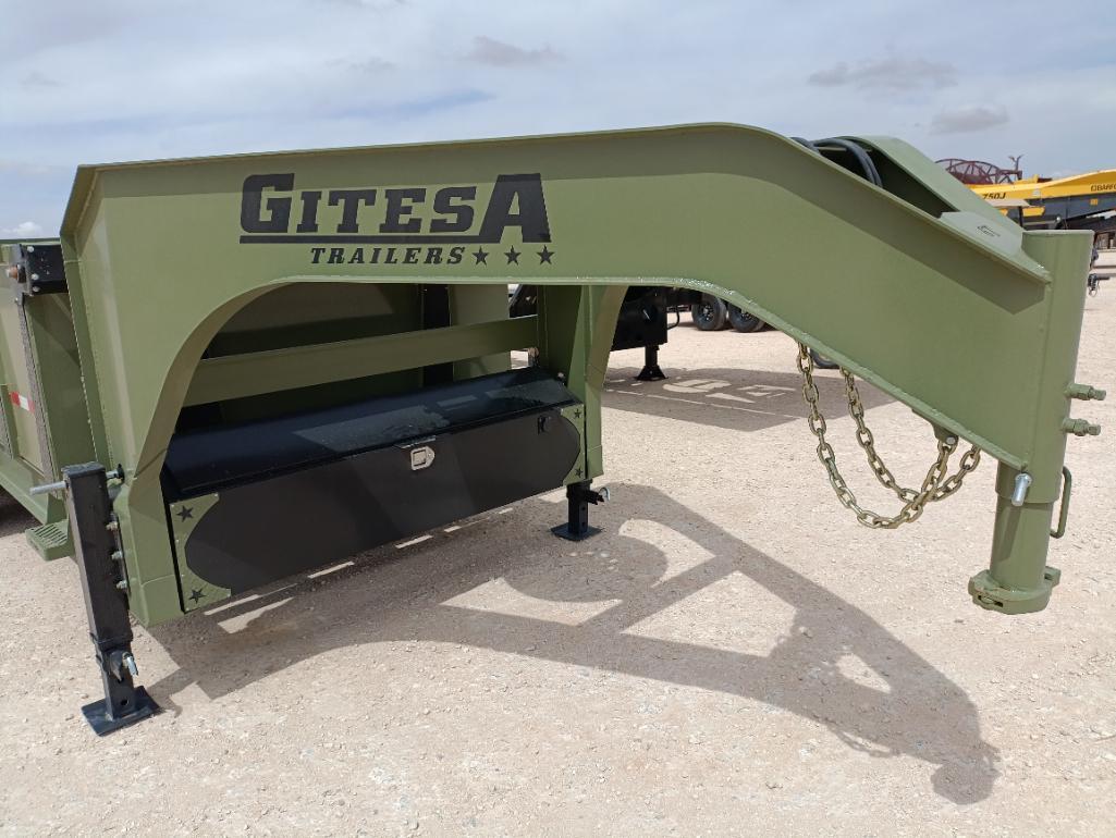 Unused 2025 Gitesa 16Ft Gooseneck Dump Trailer