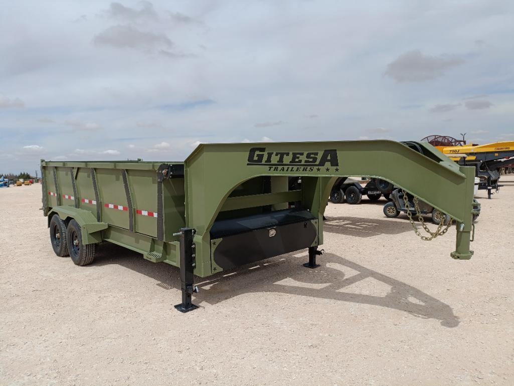 Unused 2025 Gitesa 16Ft Gooseneck Dump Trailer