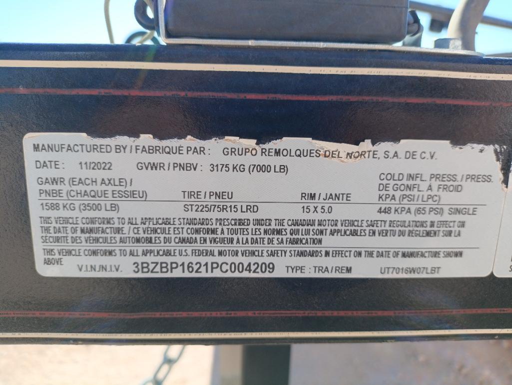 Unused 2023 GR Trailers 16Ft Utility Trailer