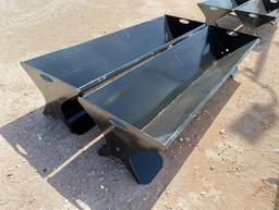 Unused (2) Heavy Duty 90'' Cattle Feeders