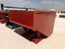 Unused 3 CY. Self Dumping Hopper w/Fork Pockets