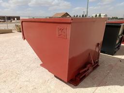 Unused 3 CY. Self Dumping Hopper w/Fork Pockets