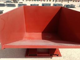Unused 3 CY. Self Dumping Hopper w/Fork Pockets