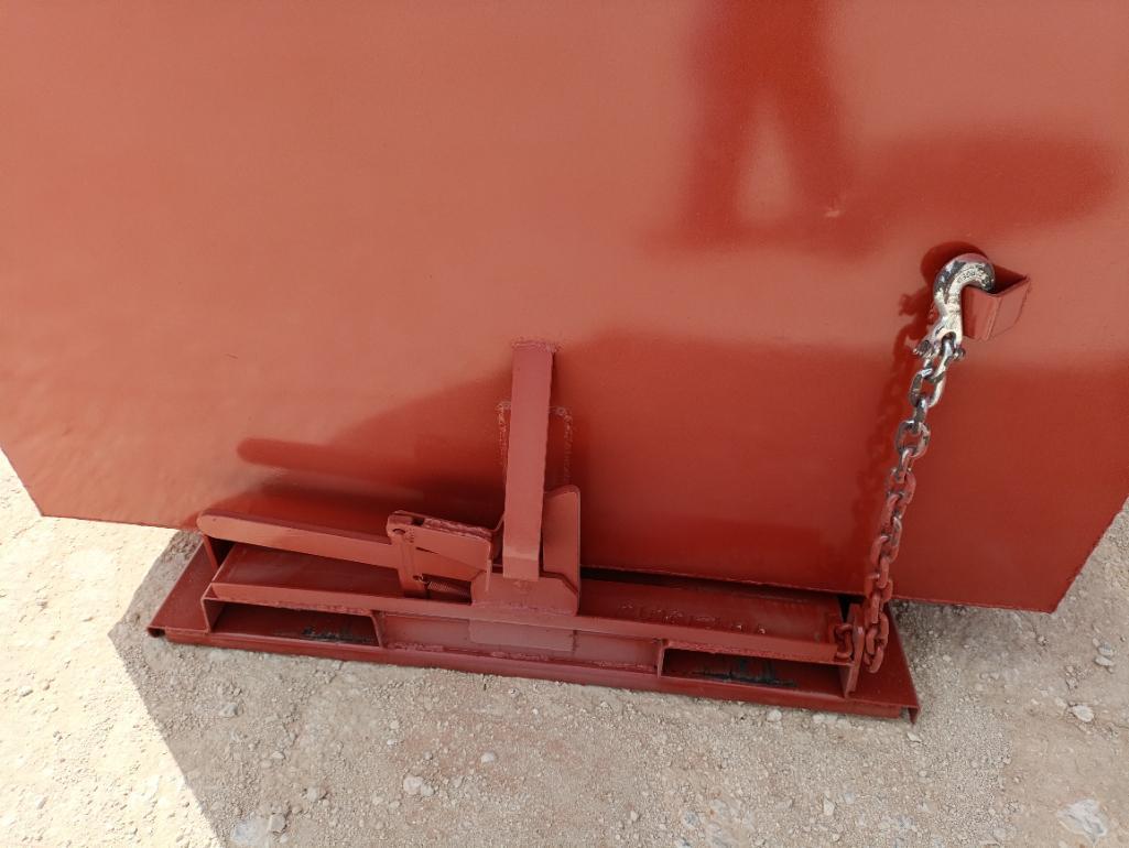 Unused 3 CY. Self Dumping Hopper w/Fork Pockets