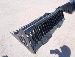 Unused 66" Rock Bucket (Skid Steer Attachment)