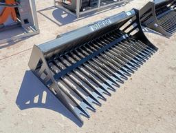 Unused 66" Rock Bucket (Skid Steer Attachment)