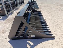 Unused 66" Rock Bucket (Skid Steer Attachment)