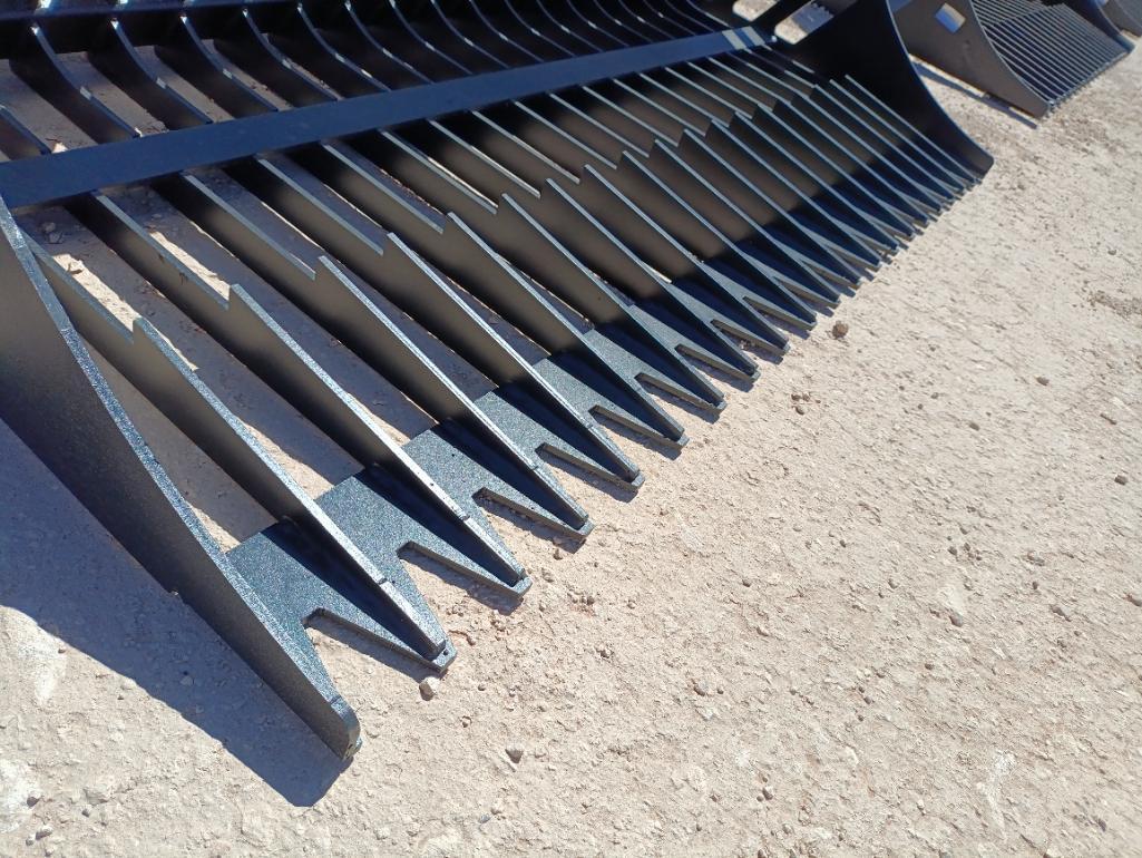 Unused 66" Rock Bucket (Skid Steer Attachment)