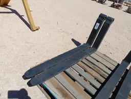 (1) Set 4ft Telehandler Forks