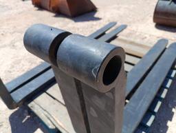 (1) Set 4ft Telehandler Forks