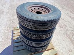 (4) Trailer Wheels w/Tires 235/85 R 16