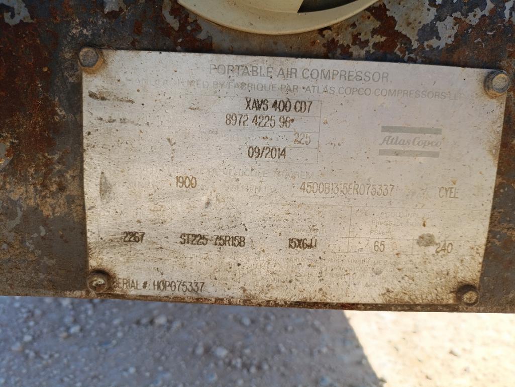 Atlas Copco XAVS 400 CD7 Portable Air Compressor