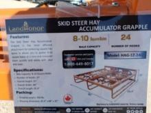 Unused Landhonor HAG-12-24Q Skid Steer Accumulator Grapple