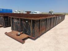 8Ft x 40Ft Open Top Tank on Skid