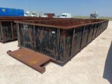 8Ft x 40Ft Open Top Tank on Skid