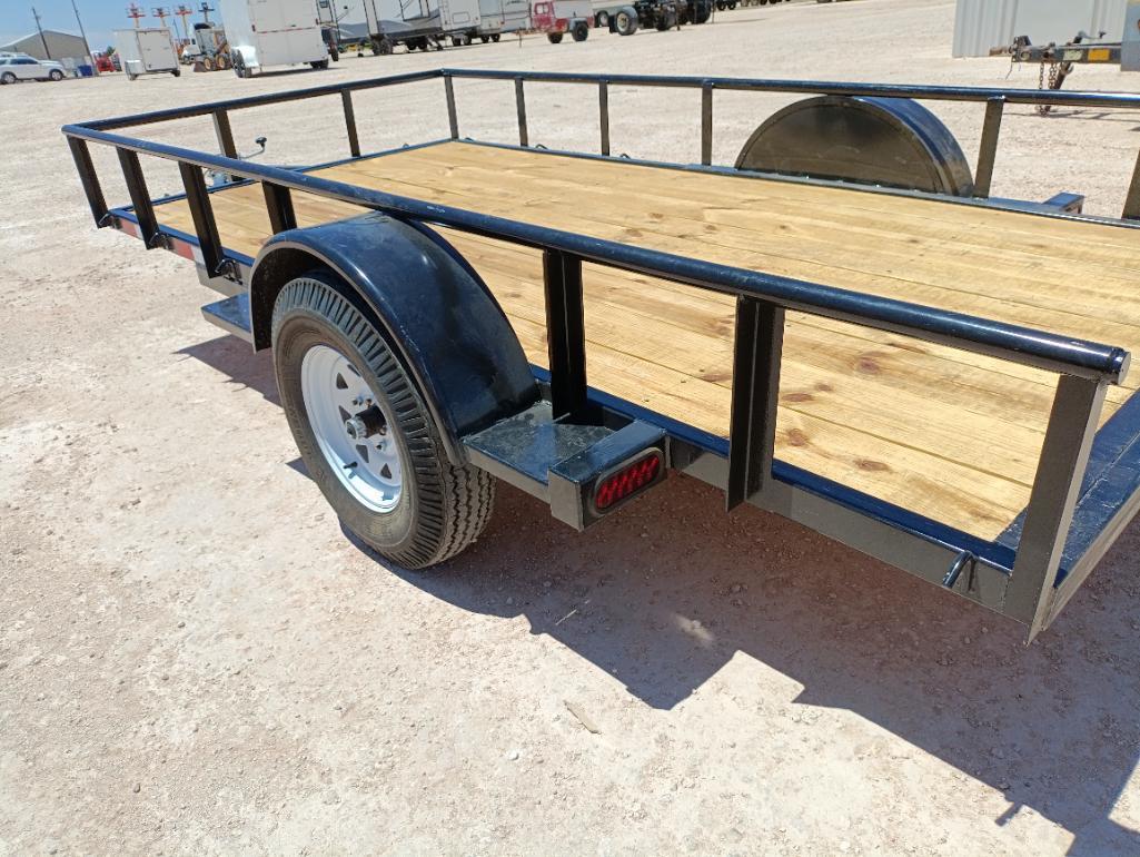 Unused 70"x12Ft Shop Built Single Axle Trailer ( Bill Of Sale Only )