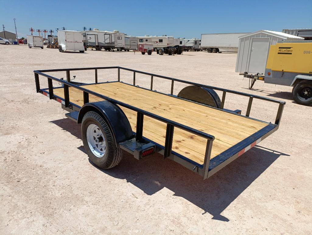 Unused 70"x12Ft Shop Built Single Axle Trailer ( Bill Of Sale Only )