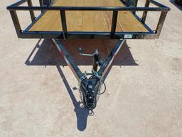 Unused 70"x12Ft Shop Built Single Axle Trailer ( Bill Of Sale Only )