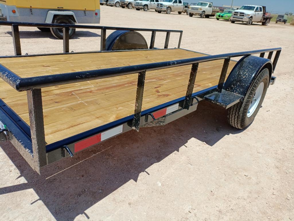 Unused 70"x12Ft Shop Built Single Axle Trailer ( Bill Of Sale Only )