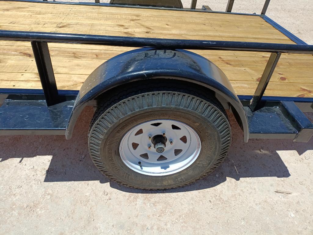 Unused 70"x12Ft Shop Built Single Axle Trailer ( Bill Of Sale Only )