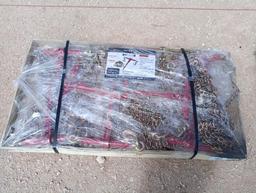 (8) Unused Landhonor Ratchet Binders and (16) 5 1/6'' 20ft Chains
