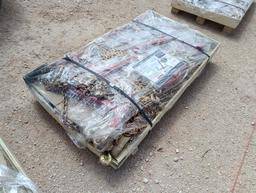(8) Unused Landhonor Ratchet Binders and (16) 5 1/6'' 20ft Chains