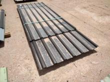 (38 pcs) U Panels Misc Lengths, 7' 6'' Longest, Color B. Slate