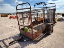 Shop Built Single Axle Livestock Trailer