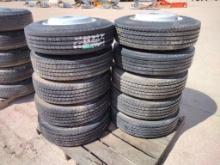 (10) Unused Trailer Wheels w/Tires 215/75 R 17.5