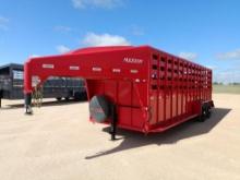 2024 Maxxim 24Ft Gooseneck Livestock Trailer