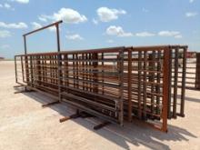 (11) 24Ft Free Standing Fence Panels
