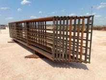 (10) 24Ft Free Standing Fence Panels (1) w/ 12Ft Gate