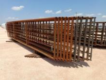 (10) 24Ft Free Standing Fence Panels (1) w/ 8Ft Gate