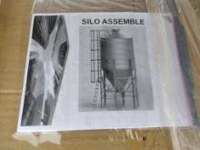 Unused 10 Ton Galvanized Steel Silo