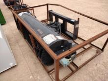 Unused 72" Mower King SSAB72 Rotary Angle Broom (Skid Steer Attachment)