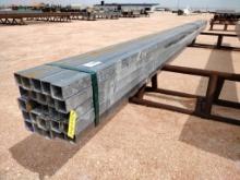 (25) pcs of 2 1/4" Galvanized Square Tubing