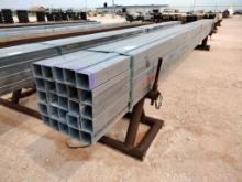 (25) pcs of 2 1/2" Galvanized Square Tubing