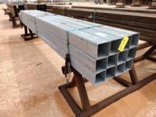(12) pcs of 4" Galvanized Square Tubing