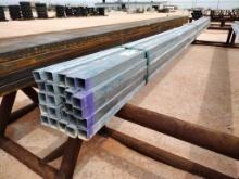 (25) pcs of 1 1/2" Galvanized Square Tubing