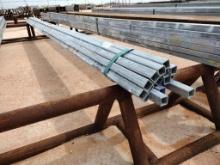 (17) pcs of 1 1/2" Galvanized Square Tubing