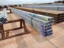 (12) pcs of 1 1/2" Galvanized Square Tubing