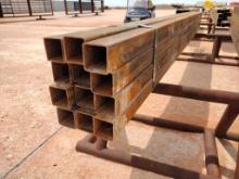 (12) pcs of 3" Square Tubing