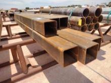 (6) pcs of 6" Square Tubing